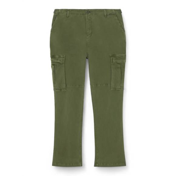 NEW GOOD AMERICAN uniform cargo pant in fatigue001 - Picture 5 of 5